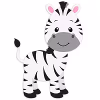 استند رومیزی تولد طرح گورخر مدل حیوانات جنگل کد ZEBRA01S30