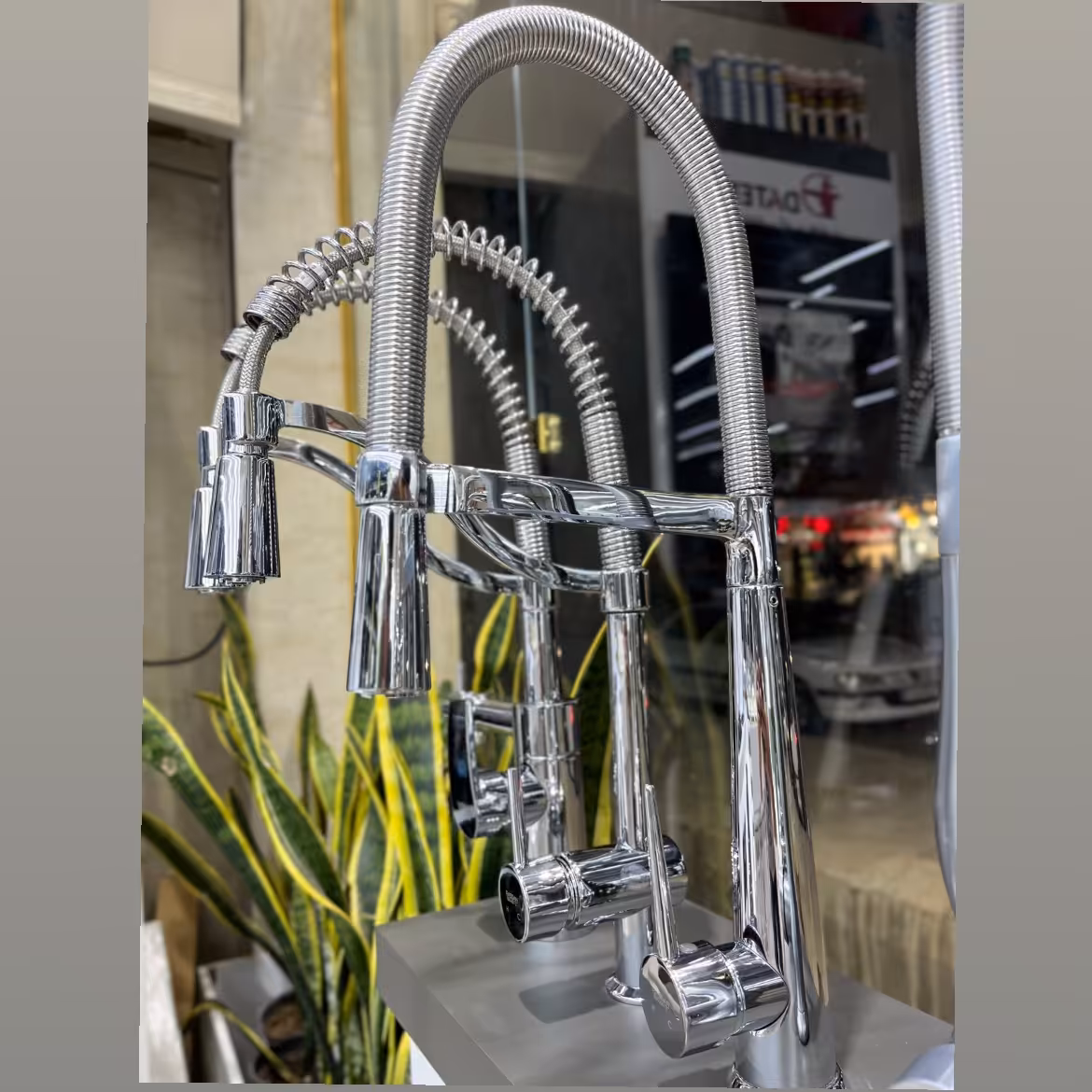 شیر ظرفشویی فنری راسان مدل شارلوت کروم 