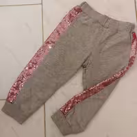 شلوار گرمکن بچه گانه ترک بغل نوار پولکی 1 تا 2 سال