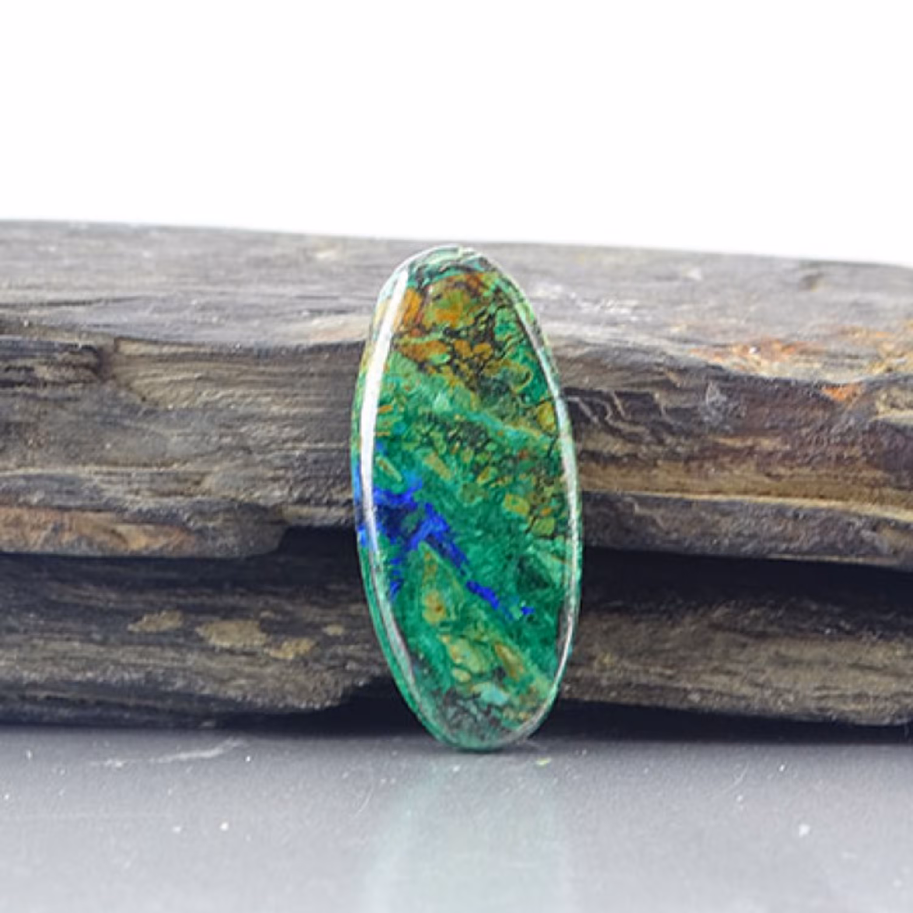 سنگ گردنبند آزوریت مالاکیت کنگو کد 31