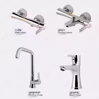 دست کامل شیر ونیز کروم شیذر