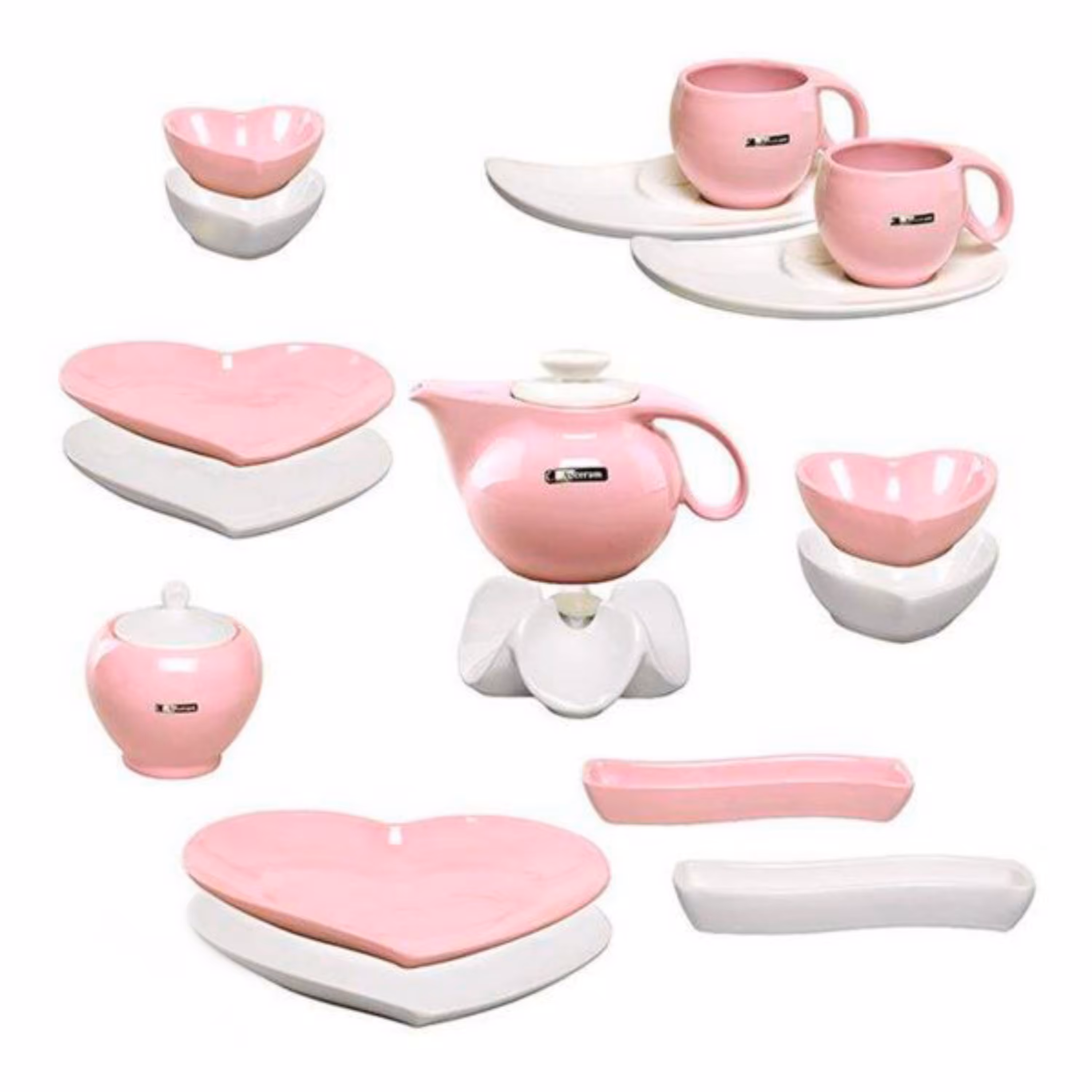 سرویس صبحانه خوری چینی و فانتزی 19 پارچه