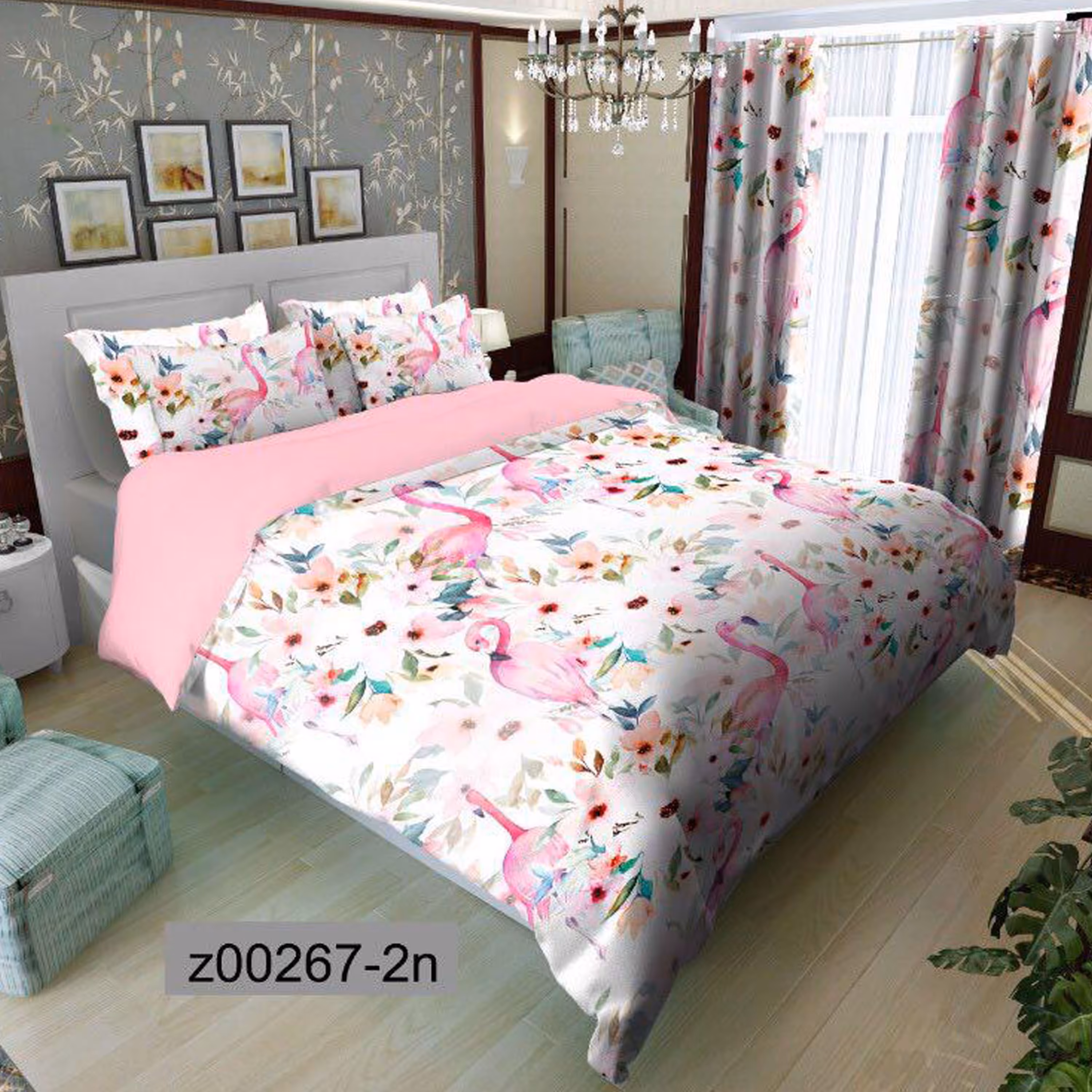 سرویس روتختی 2 نفره تنسل چاپی برندترک لند(Turk Land) z 267