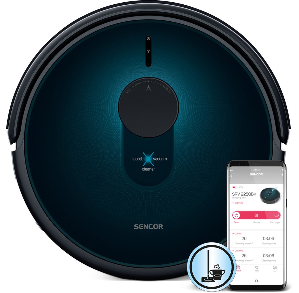 جاروبرقی رباتیک سنکور مدل SRV 9250BK