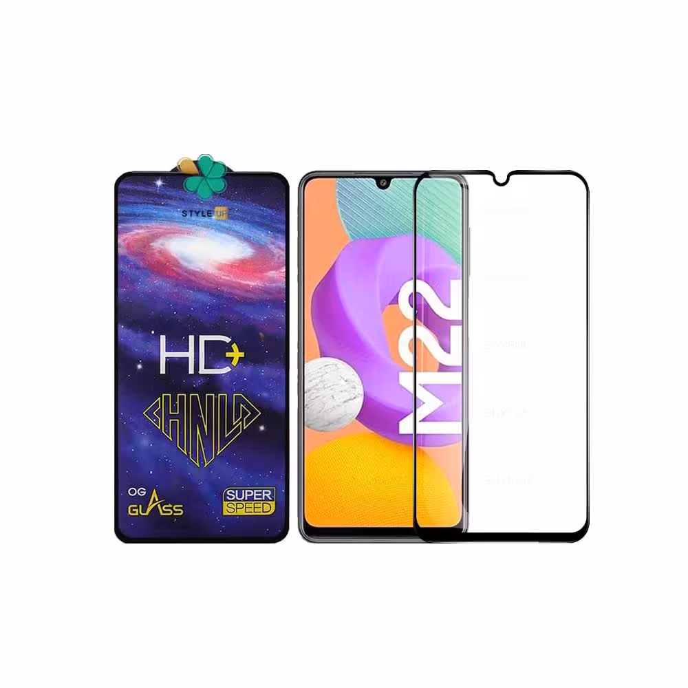 گلس فول گوشی سامسونگ Samsung Galaxy M22 مدل HD Plus