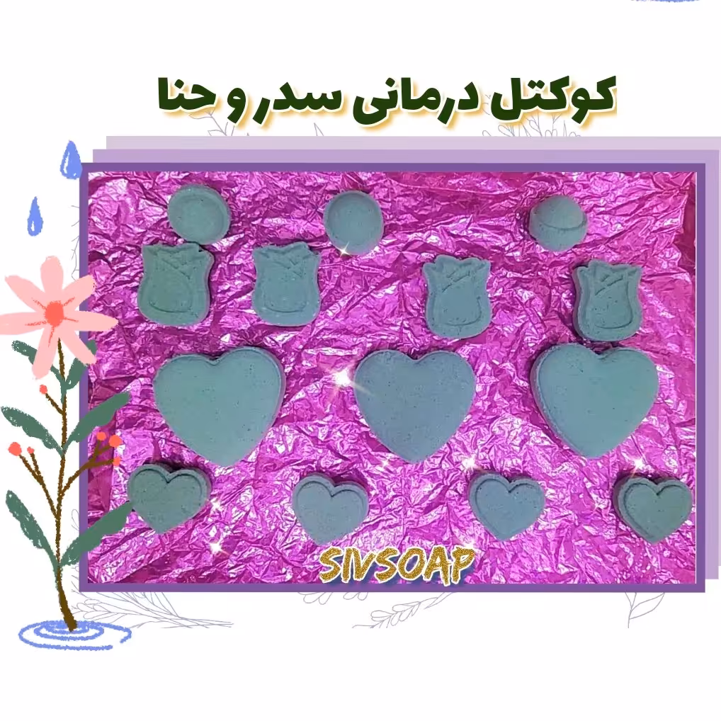کوکتل حمام سدر و حنا ارگانیک ( پک 4 عددی 200گرمی)