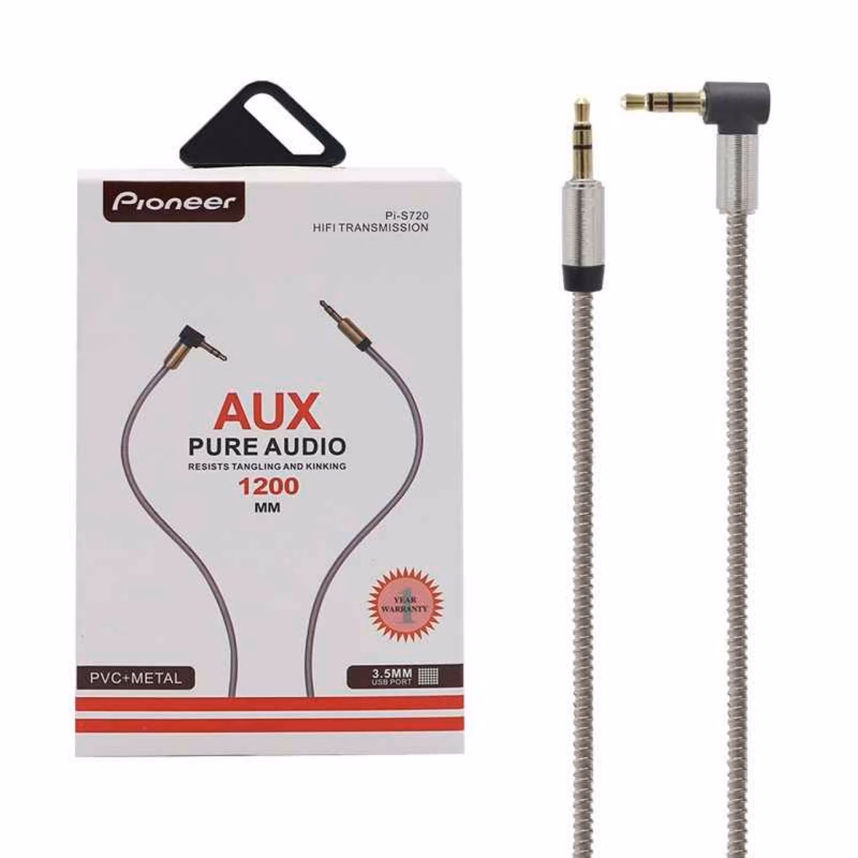 کابل صدا AUX روکش فلزی پایونیر  