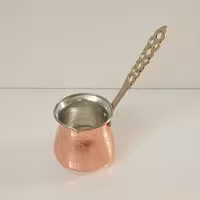 قهوه جوش مسی طرحدار سایز یک نانو شده تک نفره