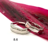 حلقه ست نقره  با آبکاری رادیوم با عیار 924 با 8،6
