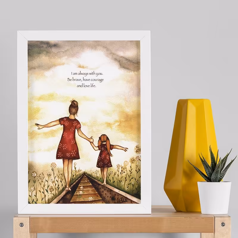 تابلو دکوراتیو هدیه روز مادر کد  YW2106