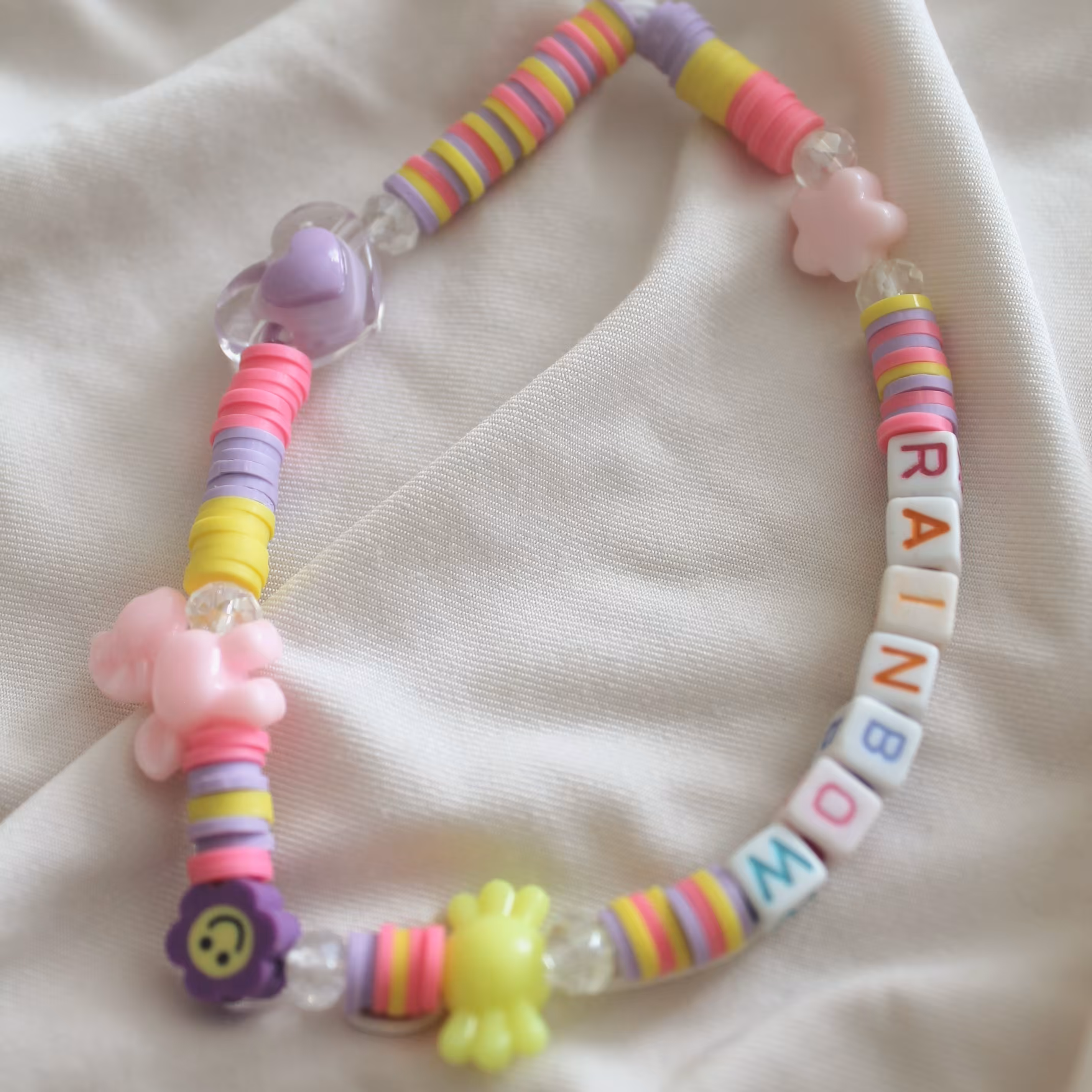 آویز گوشی (فون چارم ) رنگین کمان (دستساز)