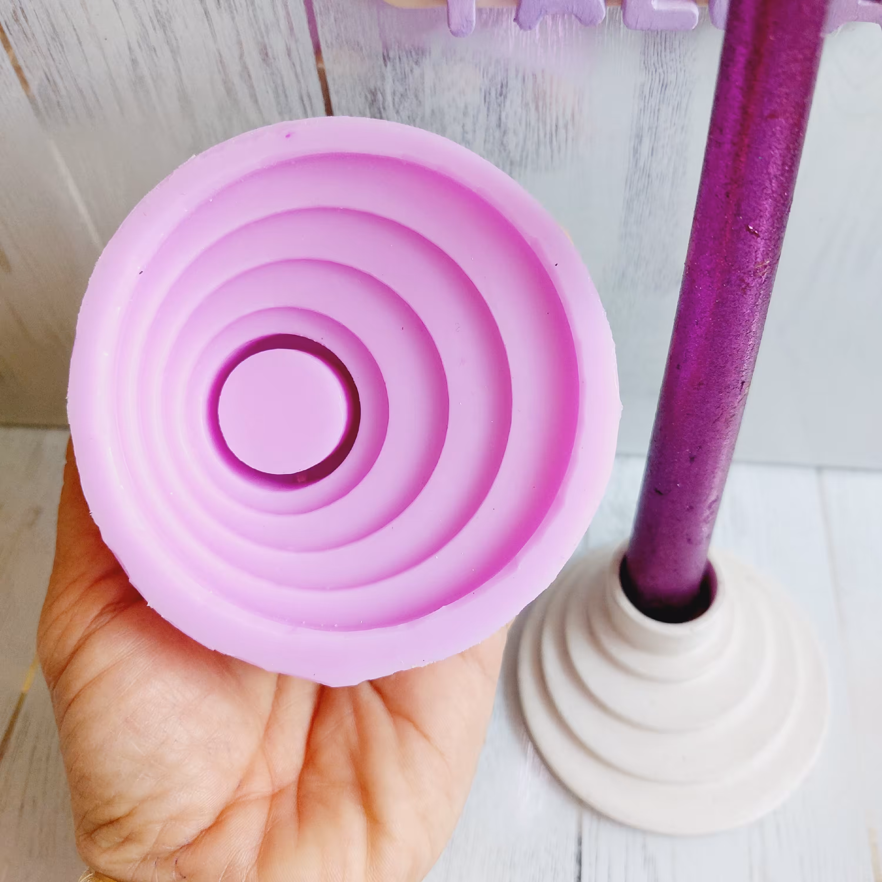 قالب سیلیکونی جاشمعی پله ای 