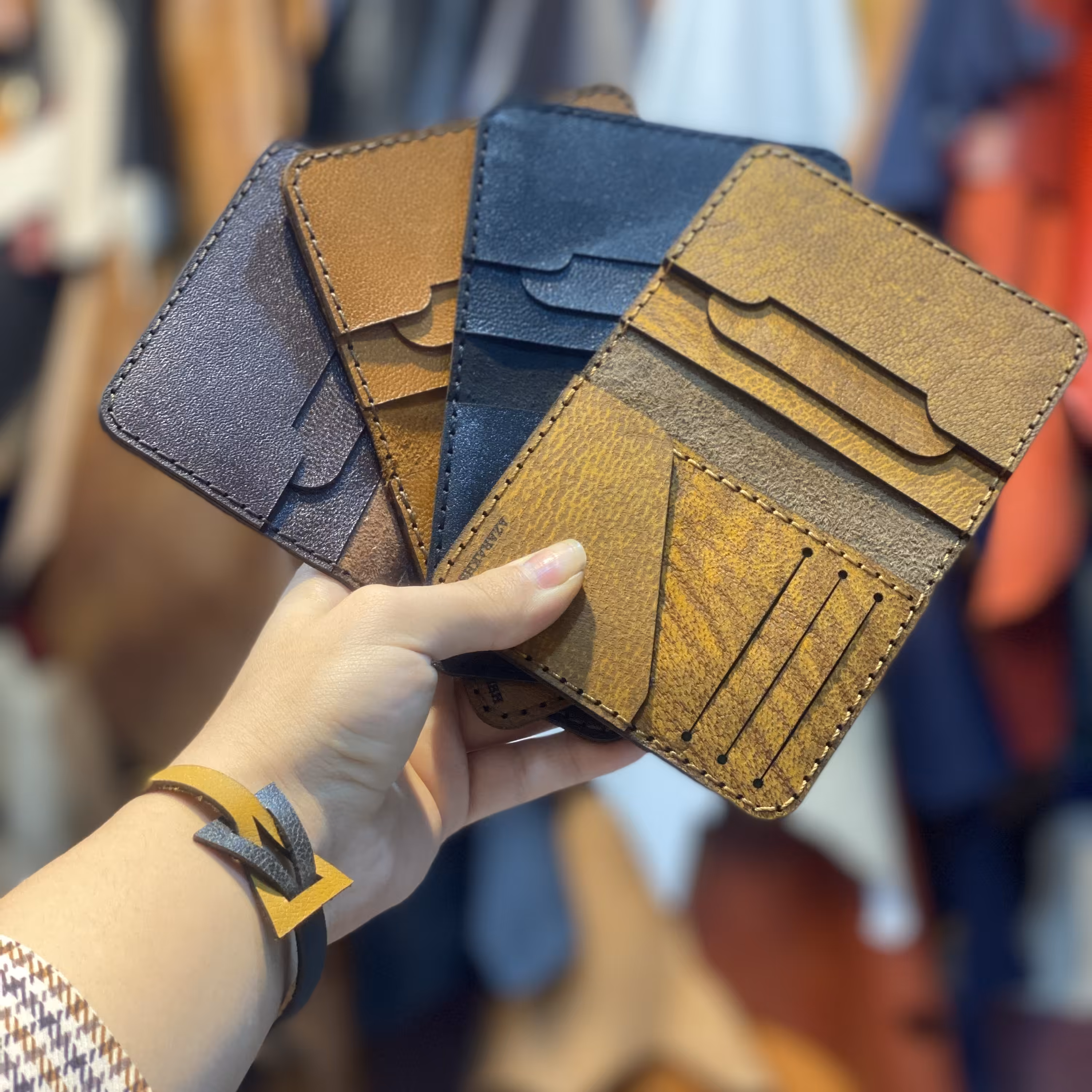 جاکارتی چرم بزی دست دوز 