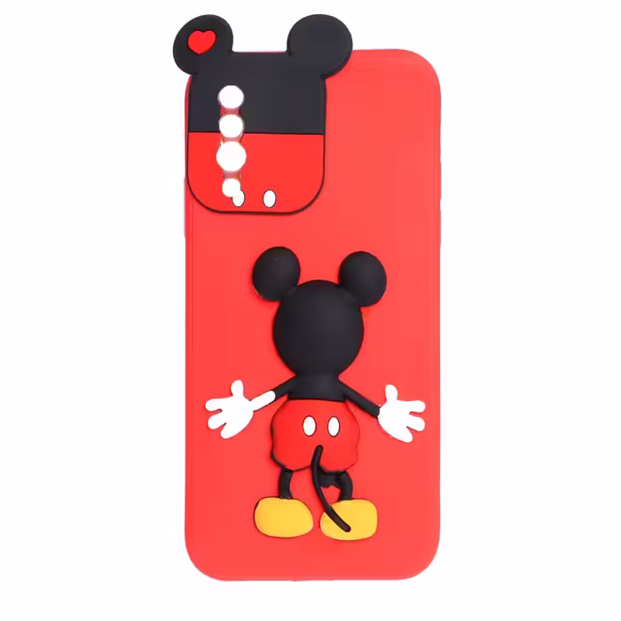 قاب-گارد موبایل Mickey mouse برجسته Samsung A30S - A50 - A50S - قرمز