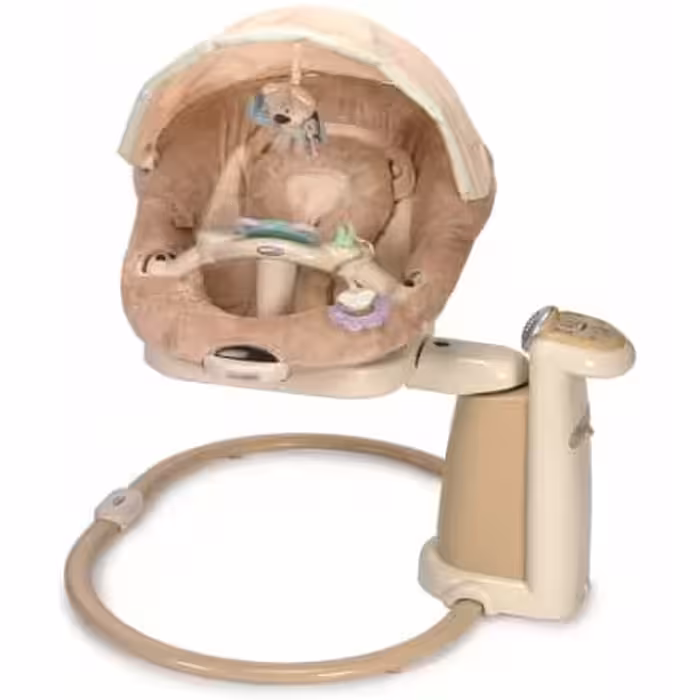 تاب وگهواره برقی چرخش 360 درجه و موزیکال با تنظیم حالت نشیمن کودک graco mp3