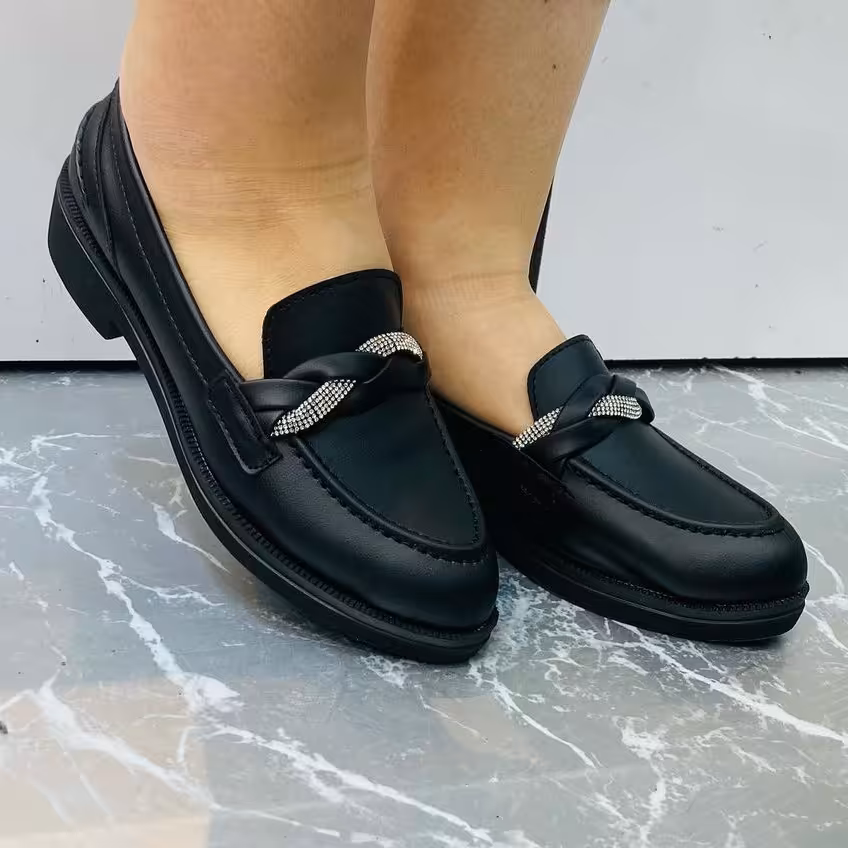 کفش کالج دخترانه رنگ مشگی سایز 38