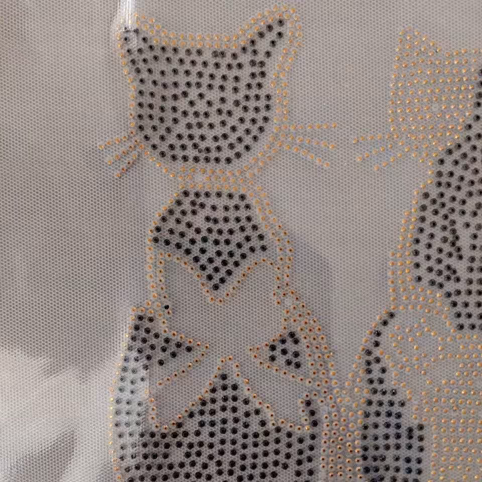 نگین حرارتی رزین مدل گربه مناسب لباس