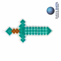 فلش مموری فانتزی دایا دیتا طرح شمشیر ماین کرافت  مدل PW1001-7 ظرفیت128GB -USB2 