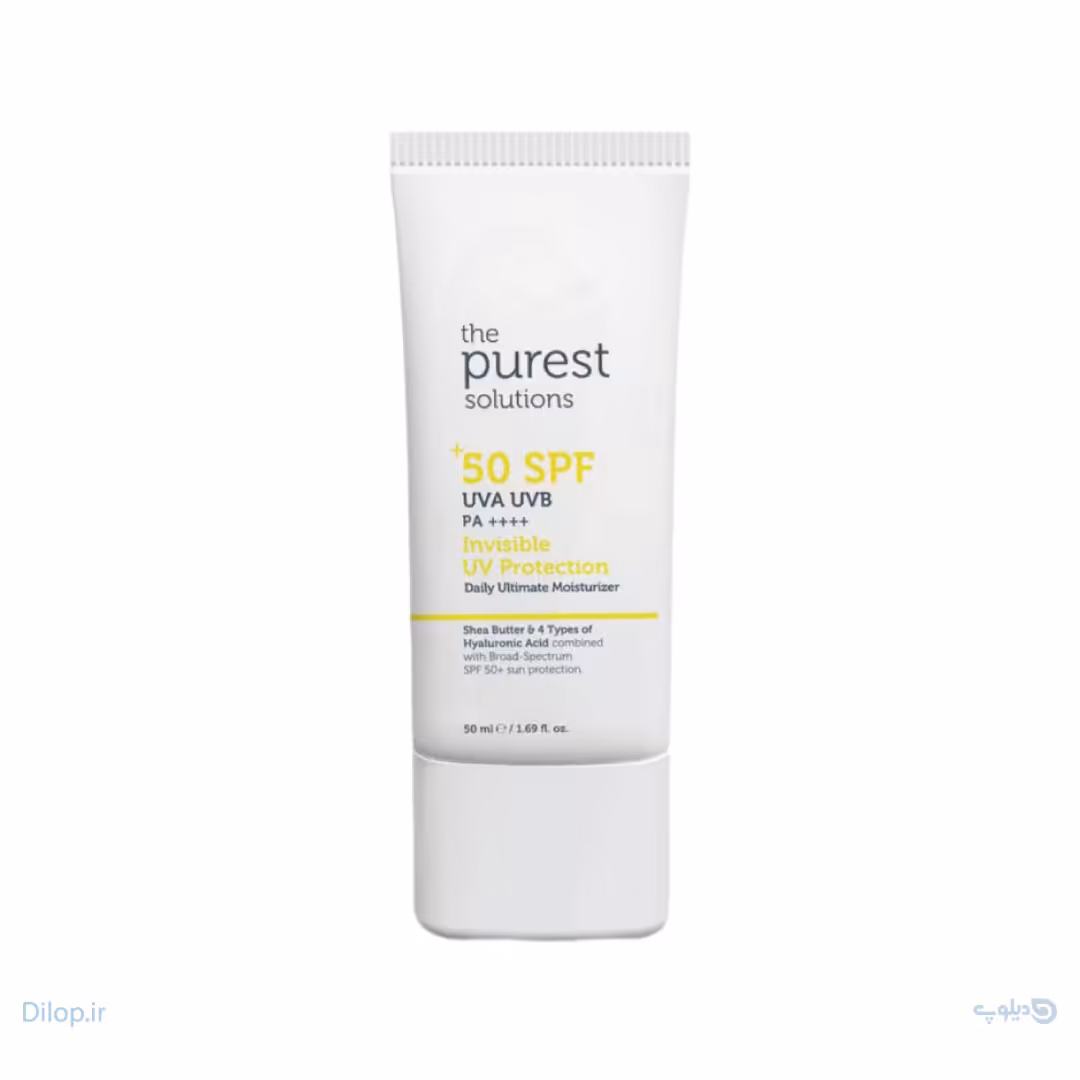 کرم ضد آفتاب بی رنگ پیورست سولوشن رطوبت رسان 50 میلی