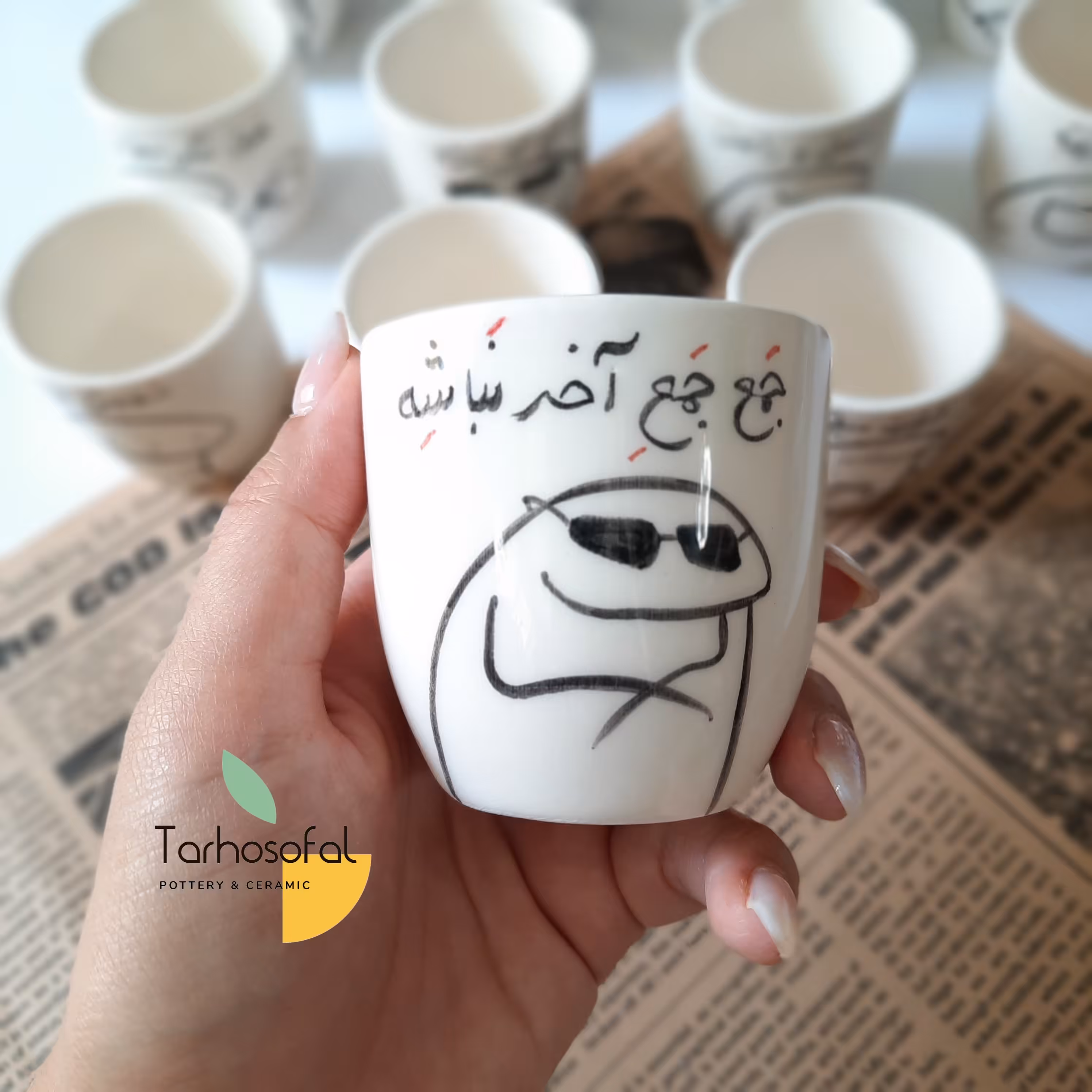 ست 6عددی شات قهوه در 6طرح متفاوت فانتزی و جذاب