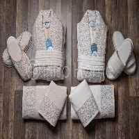 سرویس حوله عروس و داماد 10تیکه hiro