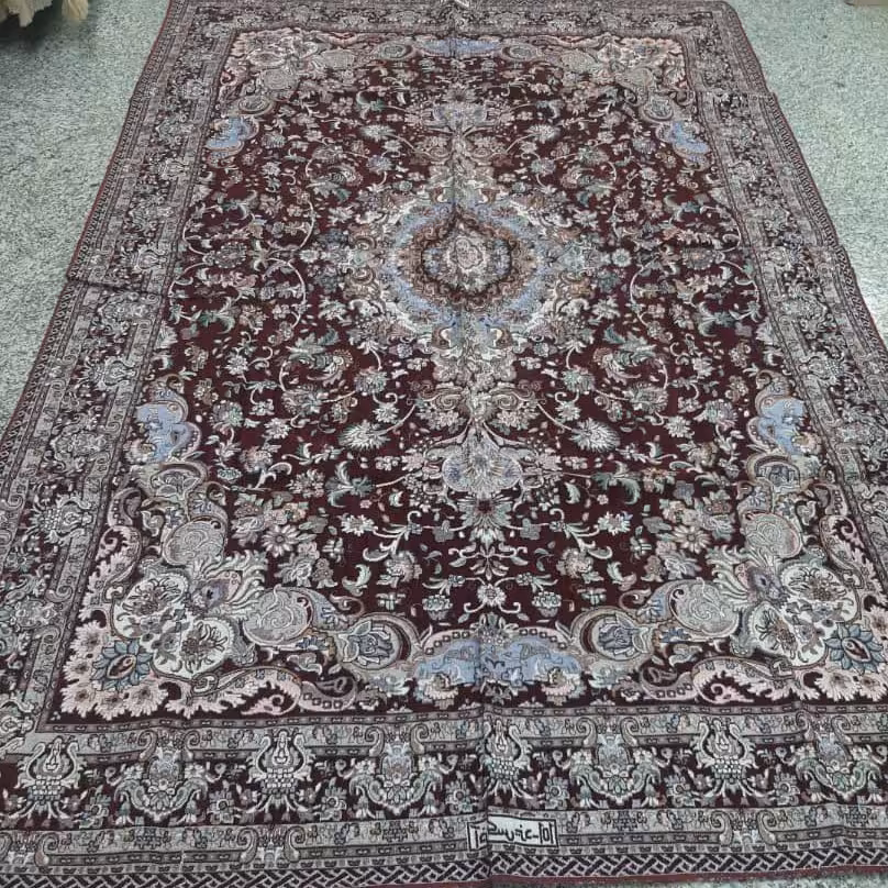 روفرشی مخمل ابریشم زرشکی یزد 3 متری