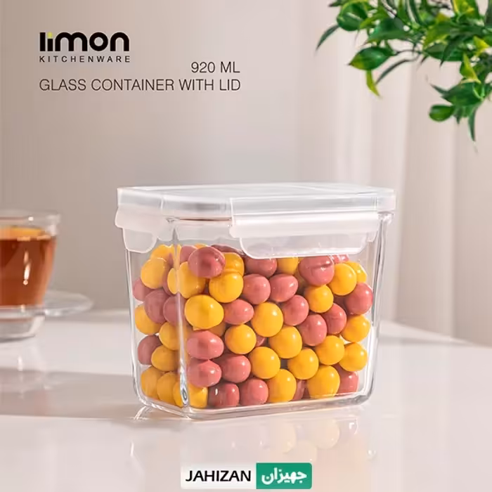 ظرف شیشه ای لیمون 920 میلی لیتر کد215335