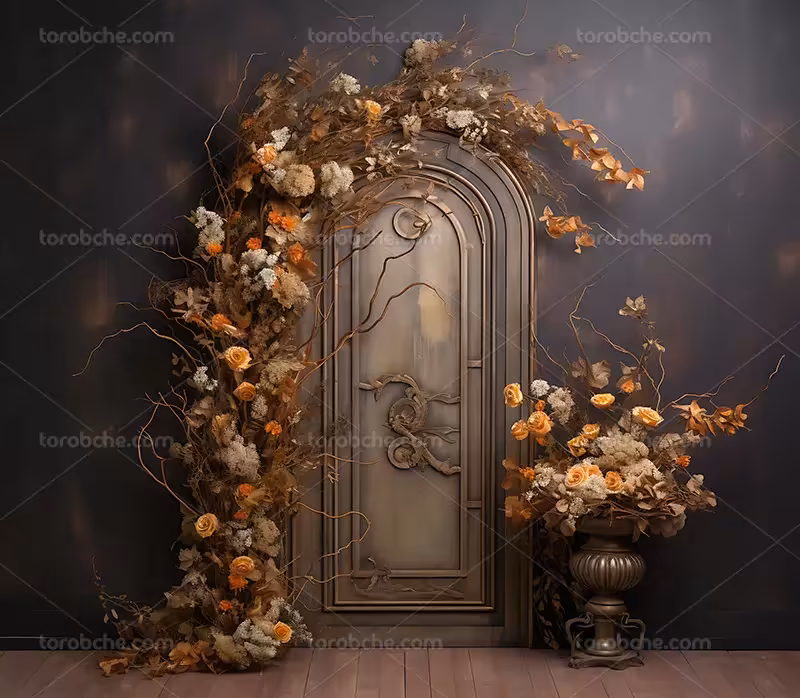 بک دراپ عکاسی با گل های زرد | گرافیک با طعم تربچه