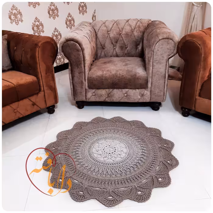 فرشینه قلاببافی مدل ثریا 125 سانتی