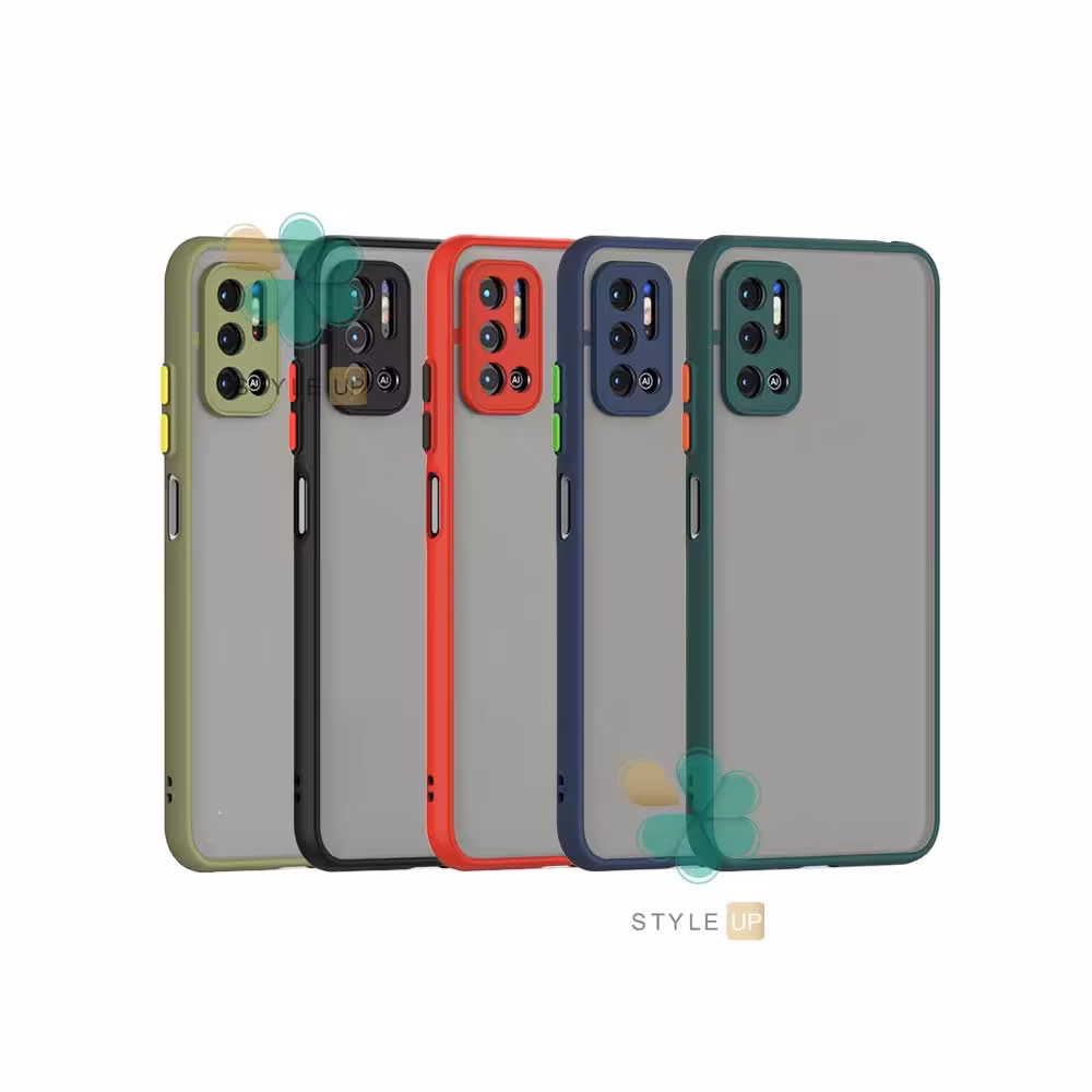 قاب گوشی شیائومی Redmi Note 10 5G مدل پشت مات محافظ لنزدار