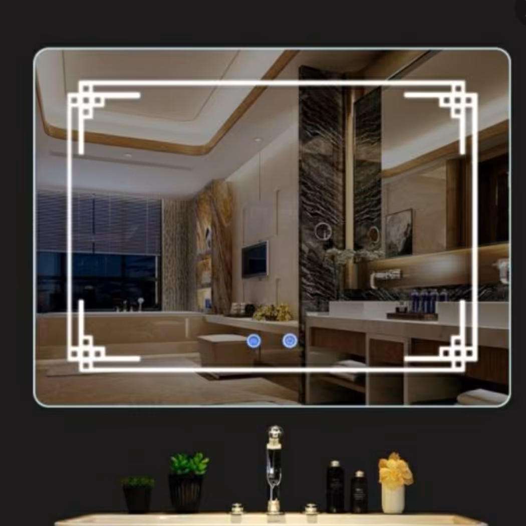 آینه بک لایت پدیده پلاس کد 012 سایز 40در 60 سانتی متر لمسی تاچلس