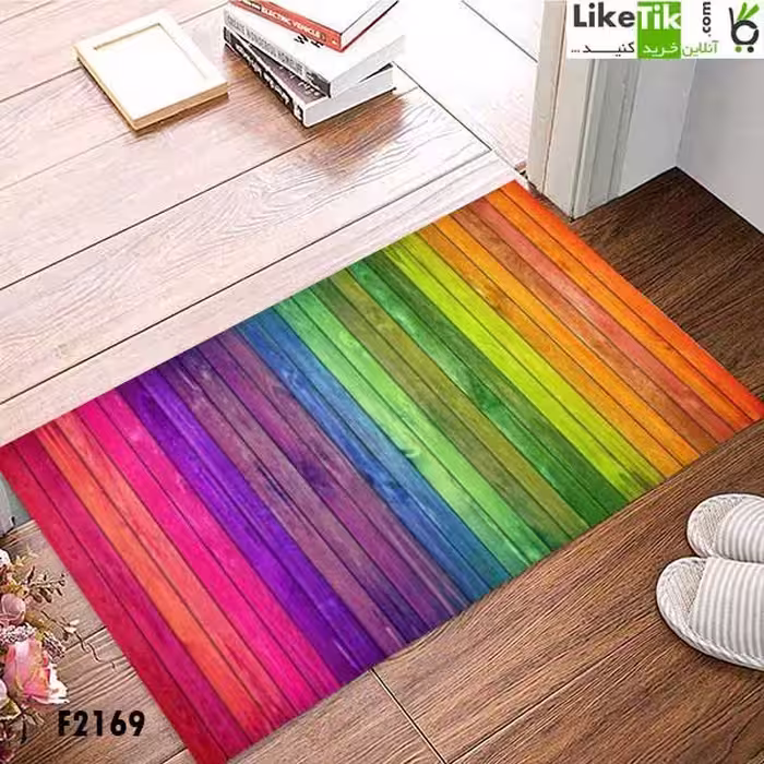 فرشینه مخمل لایکتیک سه لایه سایز 200 در 140 طرح  رنگی ساده و شیک کد F2169