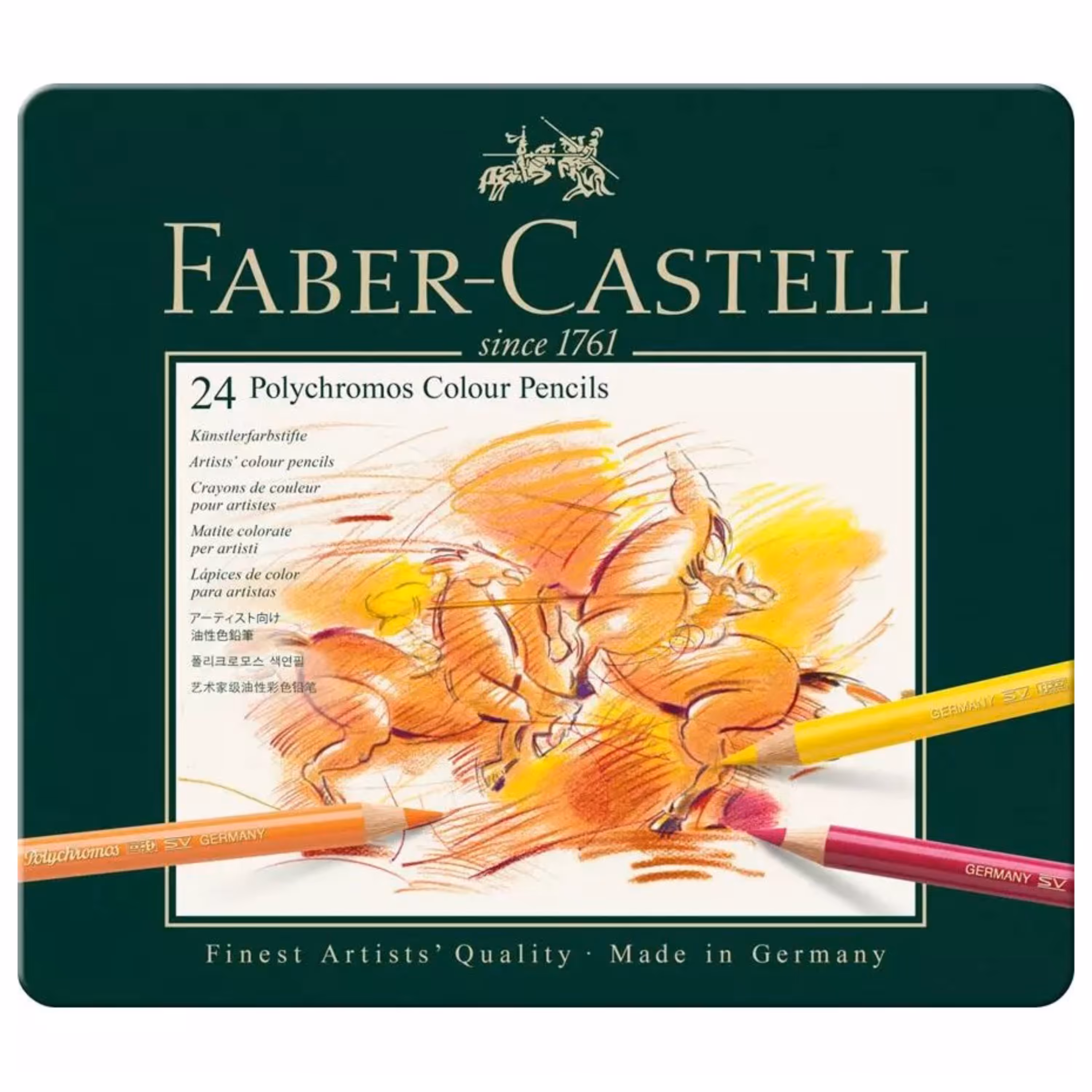 مداد رنگی 24 رنگ فابر کاستل مدل Polychromos