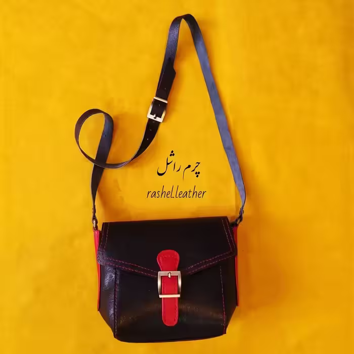 کیف تمام چرم اصل رودوشی اسپرت