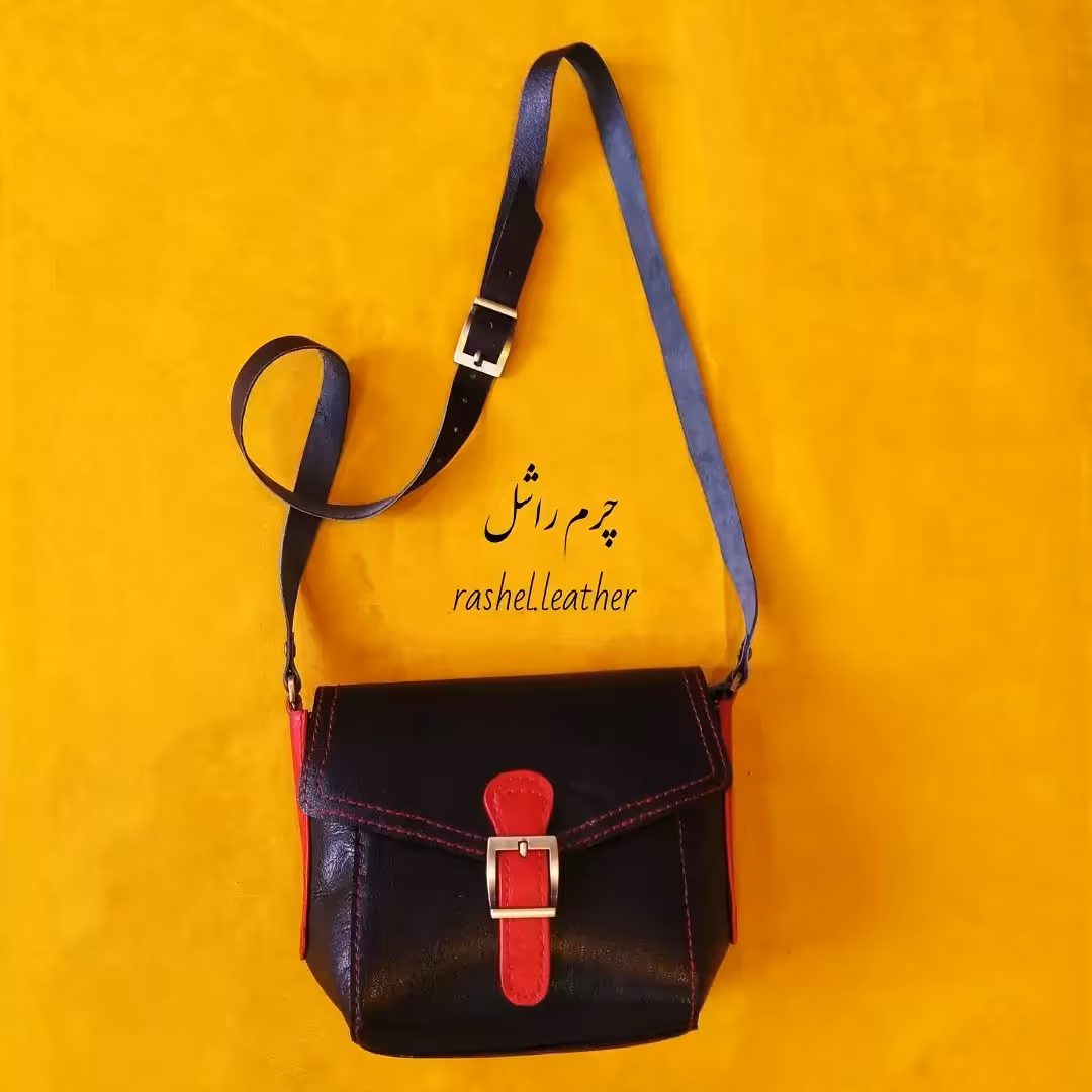 کیف تمام چرم اصل رودوشی اسپرت