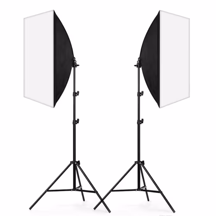 دو شاخه نور 5 تایی  با سافت باکس و پایه (پس کرایه )