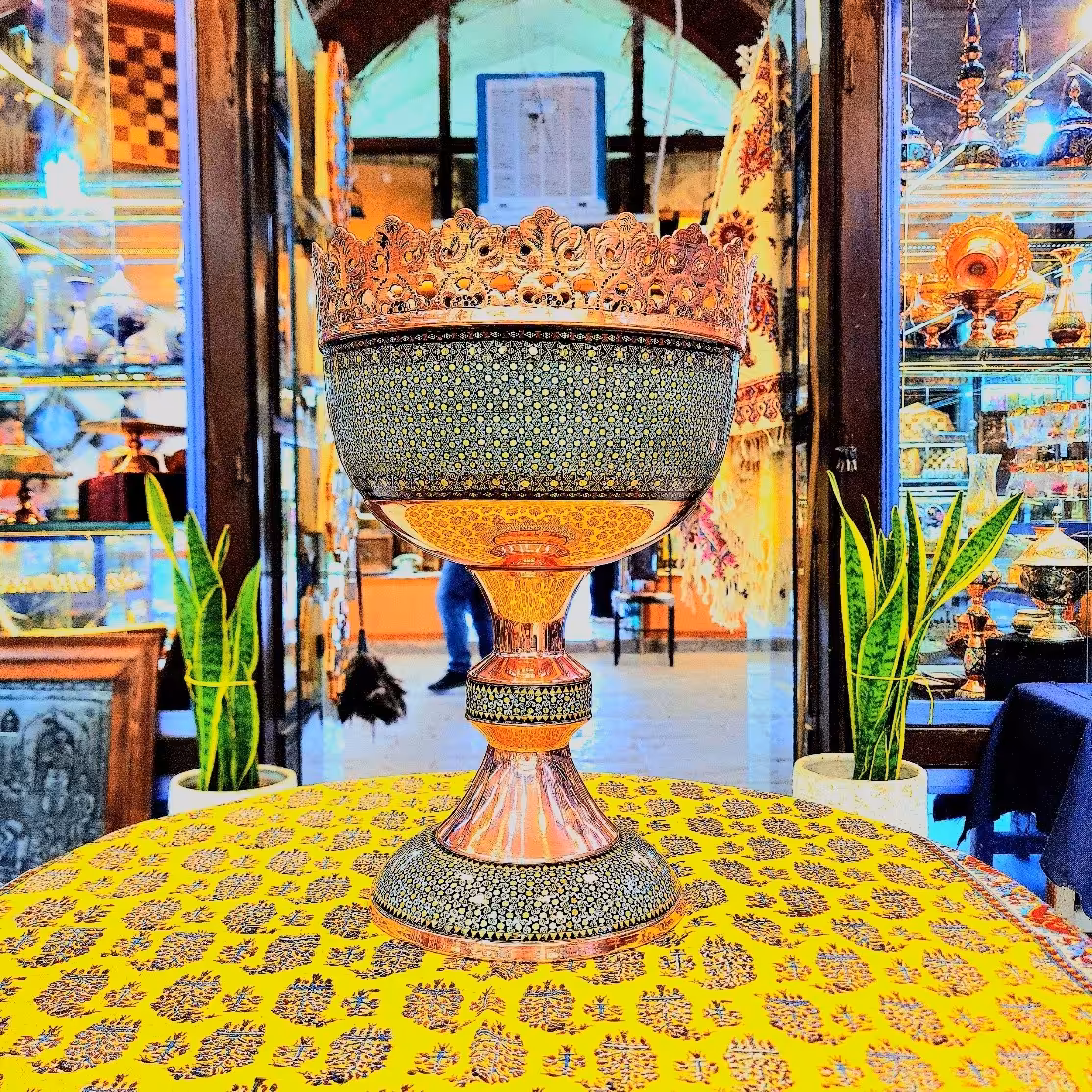 آجیل خوری مس و خاتم