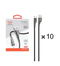 پک 10 عددی کابل شارژ فست یوشیتا Type-C مدل YC-001