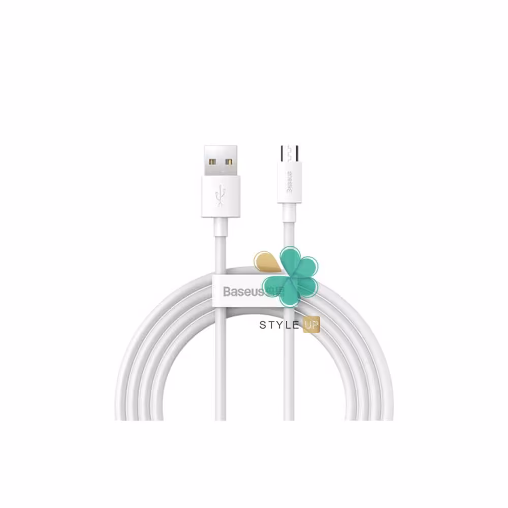 پک دوتایی کابل میکرو یو اس بی بیسوس Baseus Simple Wisdom TZCAMZJ-02 2.1A