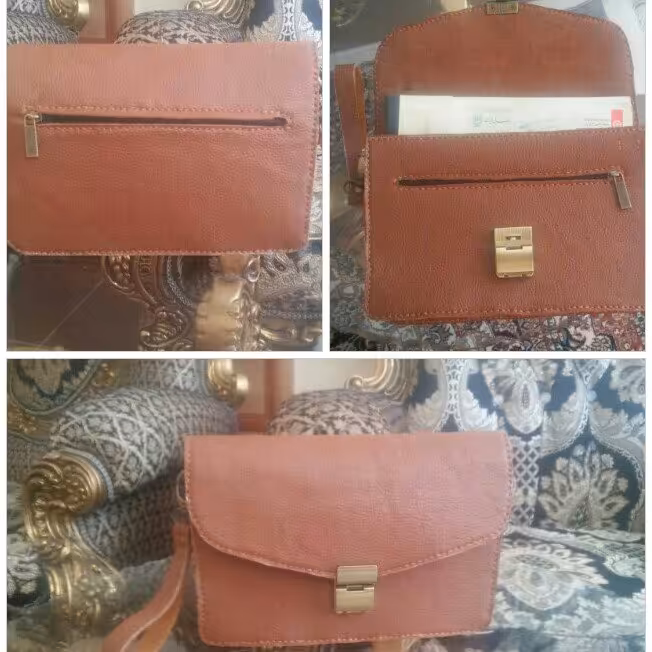 کیف  مدارک چرم دست دوز.