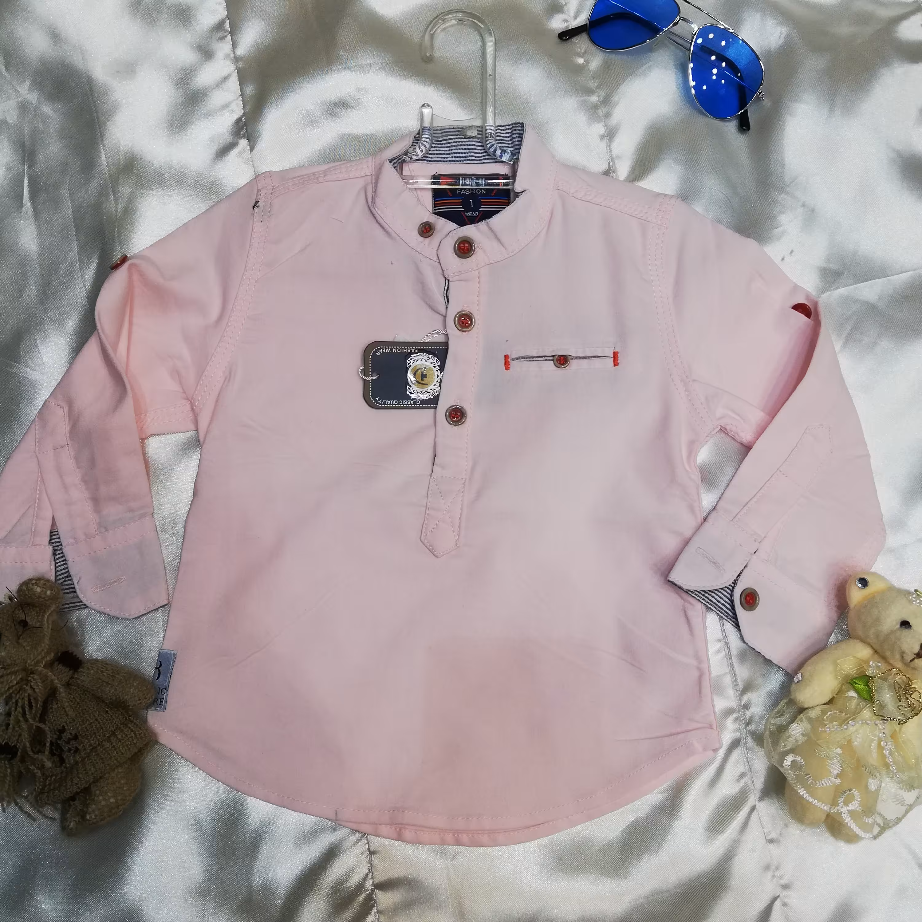 پیراهن مجلسی پسرانه 3دکمه