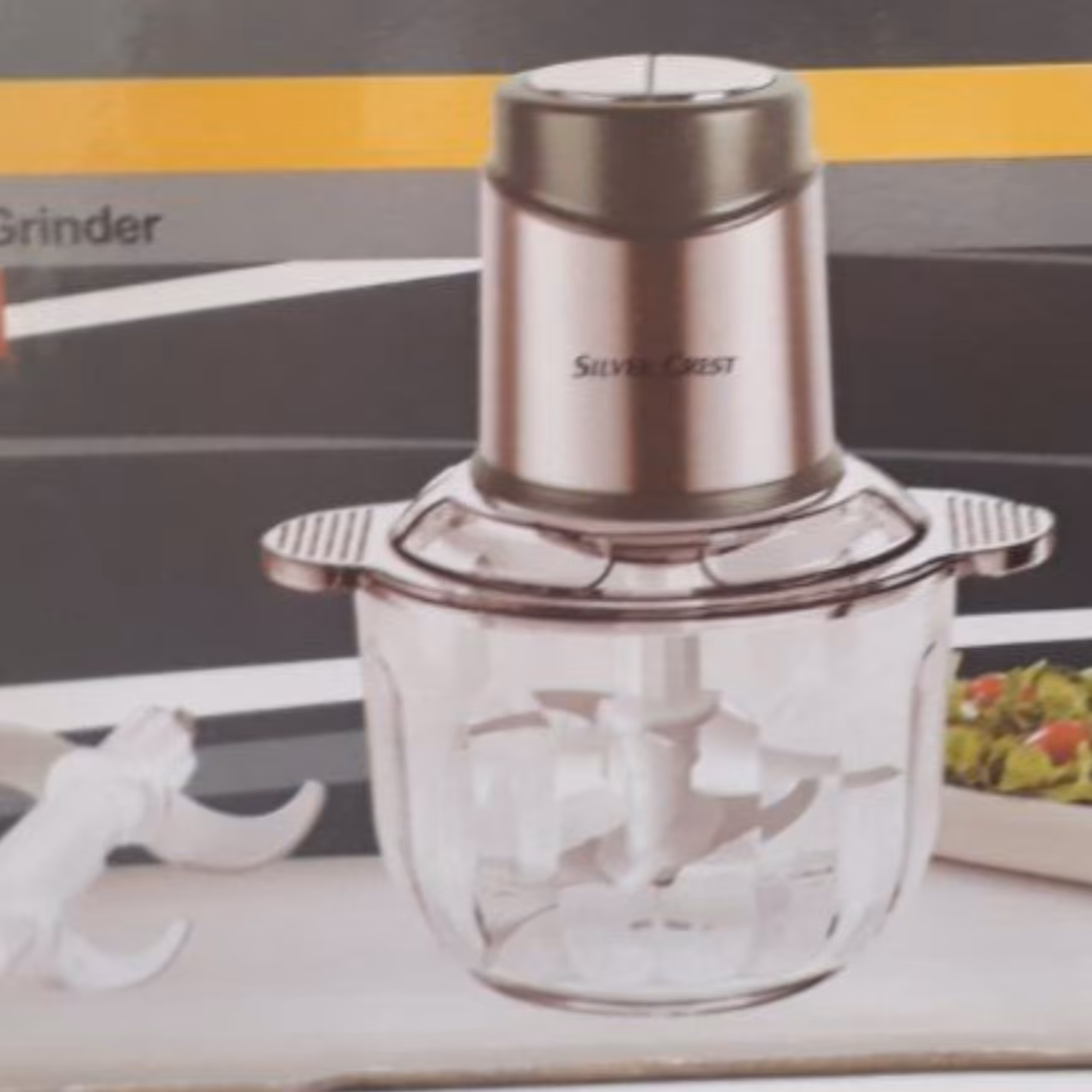 خرد کن 5لیتری  سیلور کرست   اصلی دوکاسه یک کاسه استیل و یک کاسه پیرکس قیمت عمده   