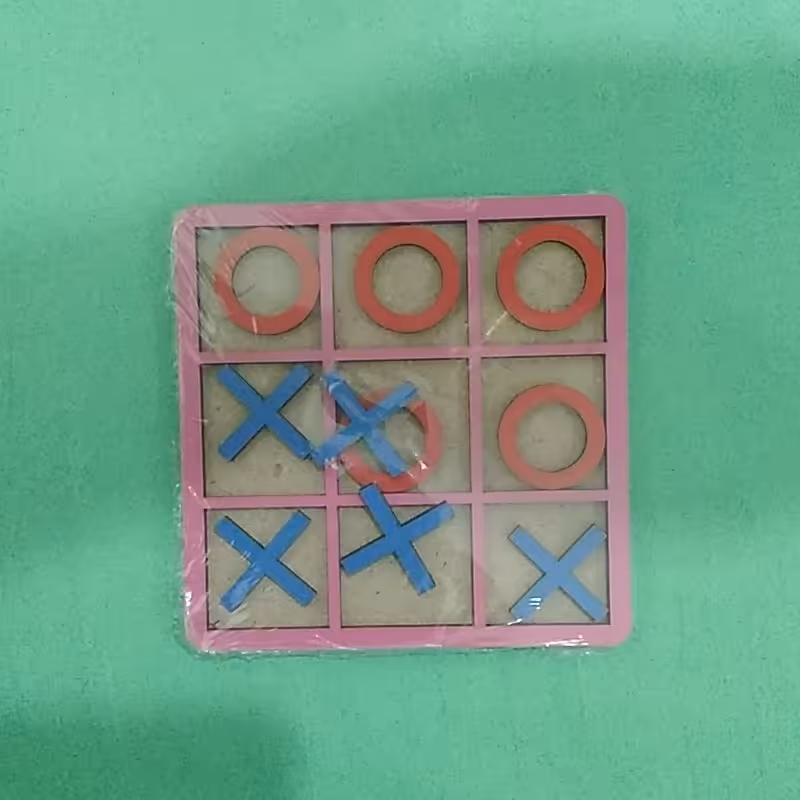 بازی فکری دوزبازی چوبی بهمراه مهره