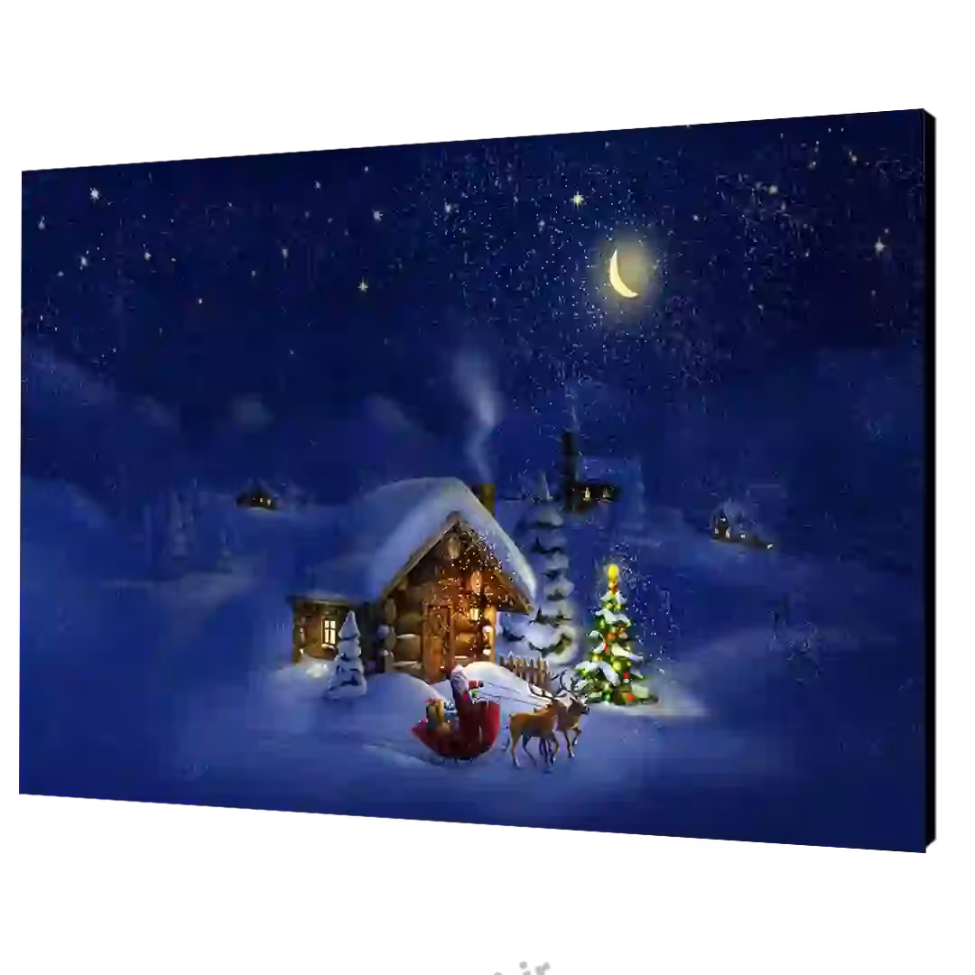 تابلو شاسی بابانوئل و شب کریسمس  مدل  AK9