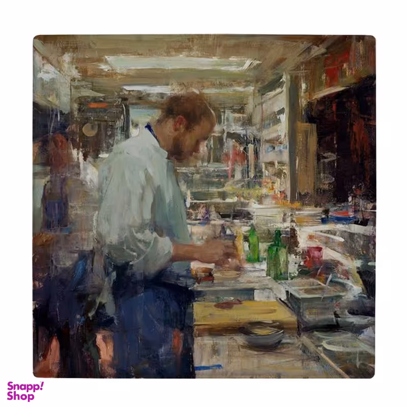 زیر لیوانی طرح نقاشی آشپز در آشپزخانه کد 5989761_4896