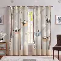 پرده فانتزی کودک طرح پاندا PK-6794