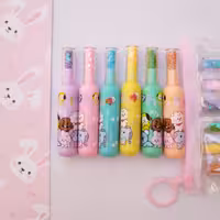 ماژیک هایلایت ماژیک فسفری طرح بطری رنگبندی متنوع لوازم تحریر فانتزی 