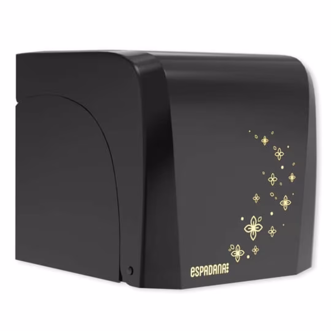 پایه رول دستمال اسپادانا مدل بنتی دکورال رنگ مشکی طلا