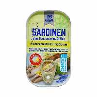 کنسرو ماهی ساردین در روغن و لیمو 125 گرم آلمانی