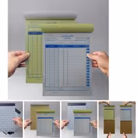 فاکتور فروش سفید کوچک کاربنلس گالینگوری با کاغذ 70 گرم